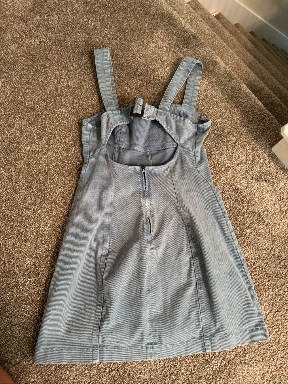 Urban Outfitters Light Blue Denim Mini Dress - Picture 2 of 3
